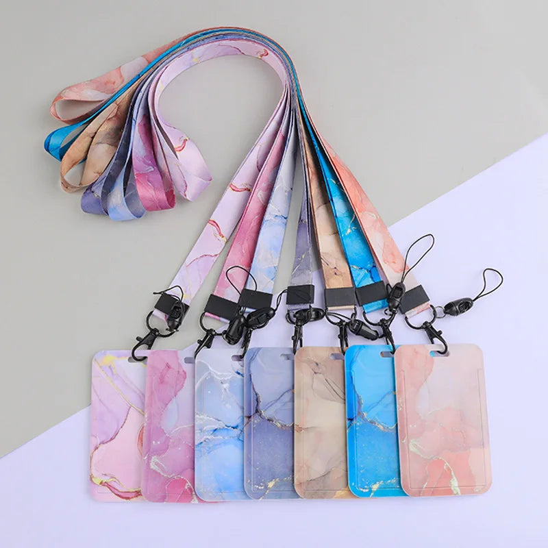 Wholesale Sublimation Lanyard Full Color Printing Polyester Neck Strap Card Holder with Logo Custom