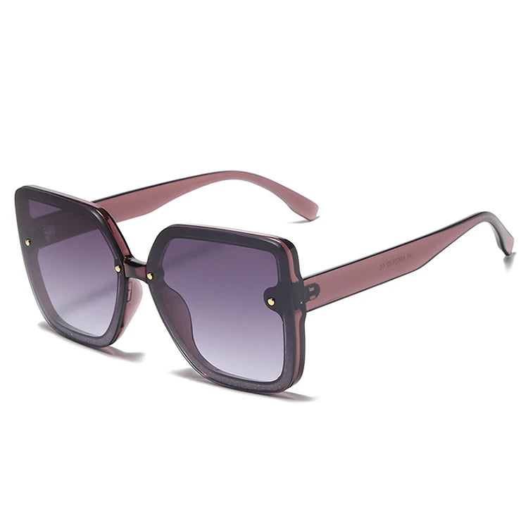 Wholesale Women Retro Sunglasses PC Lens Sun Glasses Big Frame Sunshade