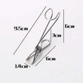 Stainless Steel Laundry Hanging Clothesline Clips Living Room Applicable Space Clothing Pegs for Travel Use Bag Included