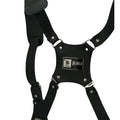Unisex National Style Alligator Pattern Genuine Leather Waterproof Harness Belt with Two Straps Phone and Wallet Compatible