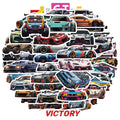50PCS Fashional Refitted Vehicle Cool Colorful Racing Car JDM Graffiti Sticker