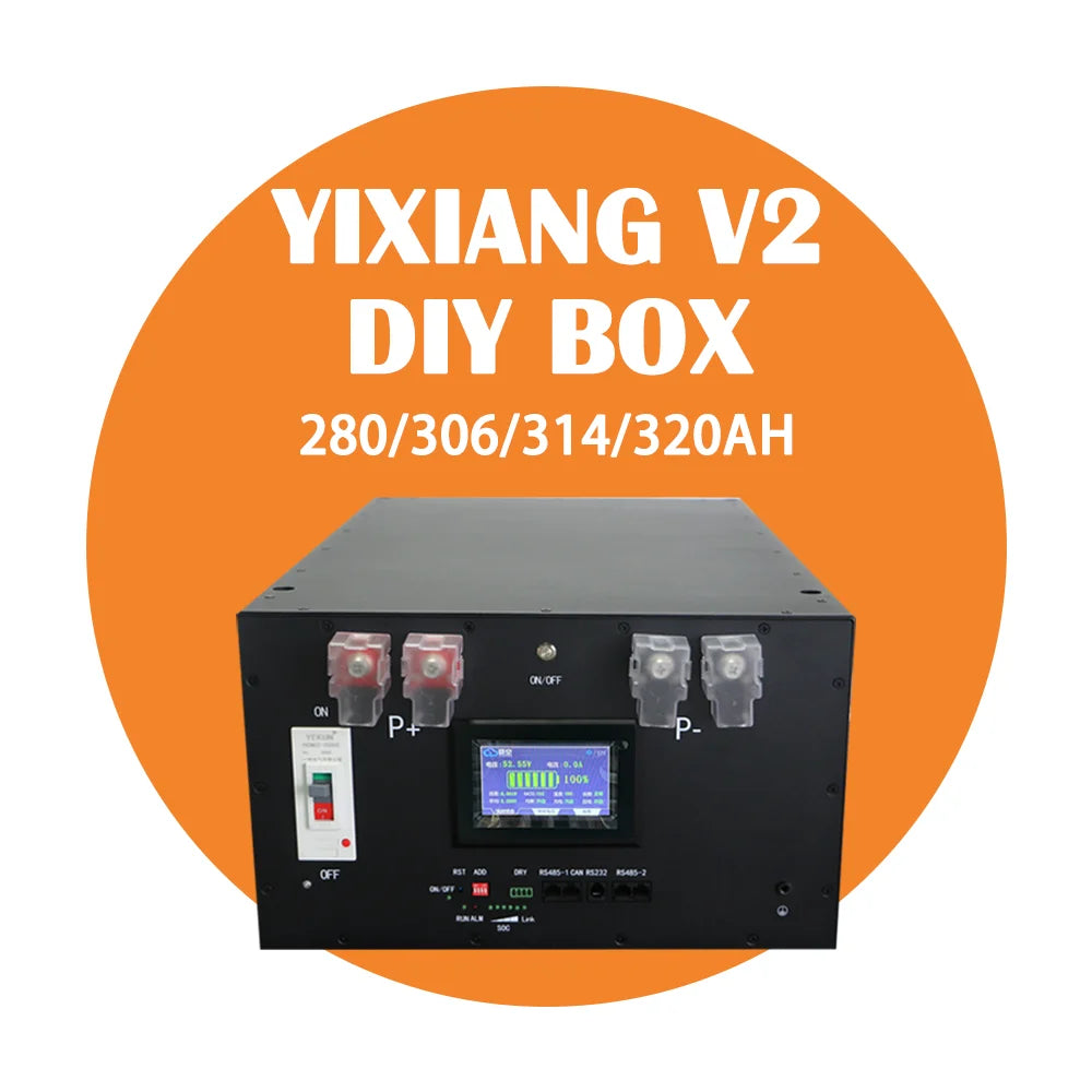 YIXIANG V2 BOX 15Kwh 48V Lifepo4 280Ah Stackable Box Metal Case Energy Storage Battery Box for Lifepo4 Battery