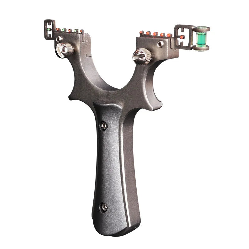 Stainless Steel Brand New 304 Wire Cut Solid Wood Large Support Precision Slingshot Flat Leather Fast Pressing Outdoor Hunting