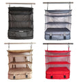 2026 Foldable and Portable Outdoor Travel Suitcase Hanging Travel Shelves Bag Packing Cube Organizer Storage Bag Large Capacity