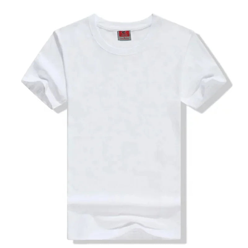 Custom Print 100% Cotton Short Sleeve Round Neck Men's Plain Blank  Election Campaign White Cotton t Shirts