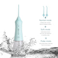 Custom Water Flosser Professional Teeth Cleaning Dental Device Portable IPX7 Waterproof Jet Oral Irrigator Water Pick Flosser