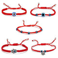 SC Hot Sale Handmade Bracelets Lucky Devil Eye Bracelets Adjustable Red String Bracelets