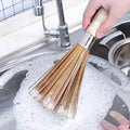 Traditional Natural Bamboo Wok Brush Cleaning Whisk Pot Brush