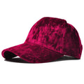 Winter Warm Custom Logo Velvet Dad Baseball Cap with 6 Panels