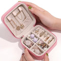 Custom Leather Jewelry Box with Cosmetic Packaging and Jewelry Organizer Velvet Lining