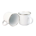 AUPLEX Enamel Sublimation Mug Personalized Gift-printing Steel Enamel Metal Camping Coffee Mug
