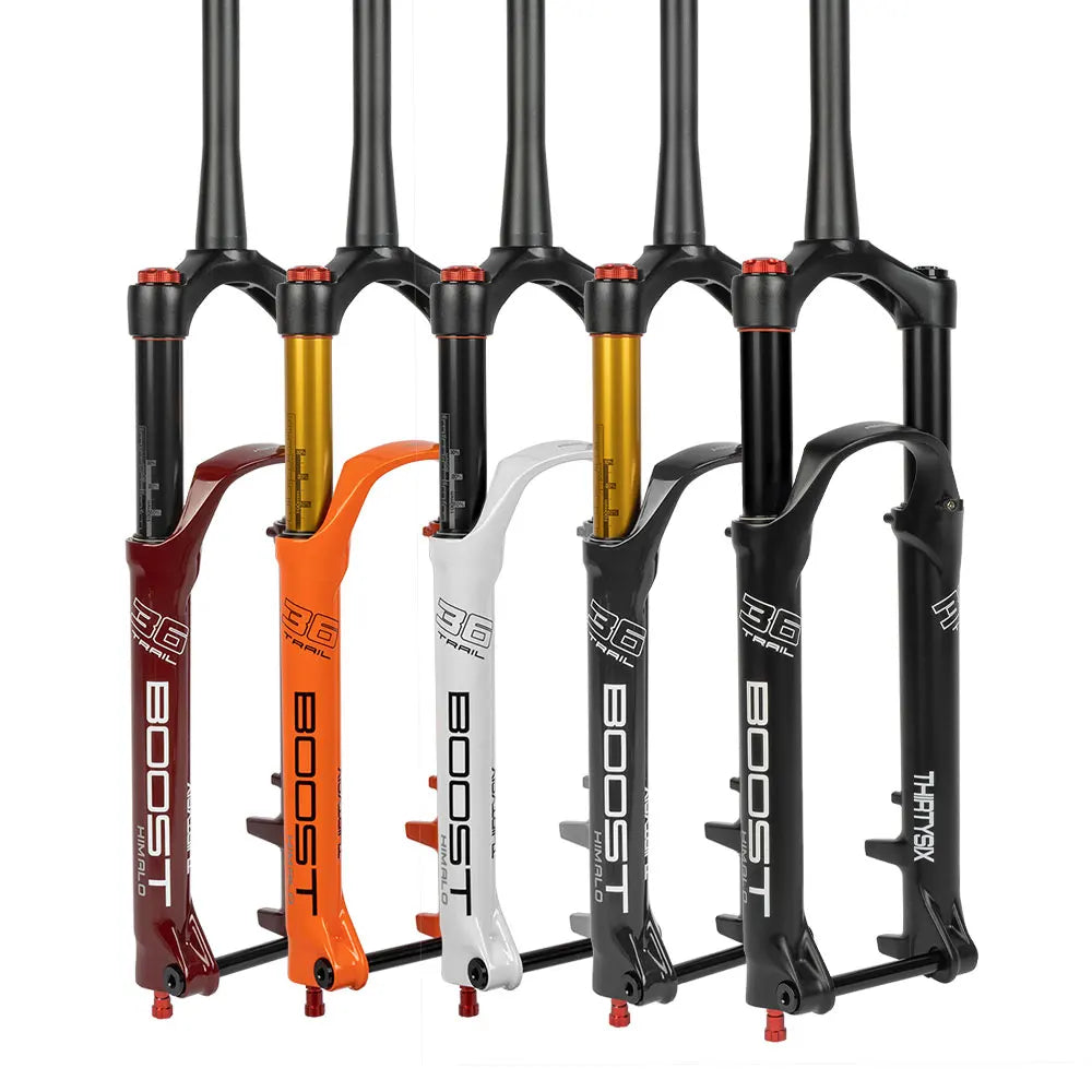Mtb Bike Shock Absorber Front Fork Damping Adjustable AM DH Barrel Shaft 110 * 15MM Stroke 140MM Travel Bicycle Suspension Fork