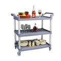 3-Tier Plastic Hotel & Restaurant Supply Utility Cart for Beverage & Food Transport Factory Price Catering Service Trolley Cart
