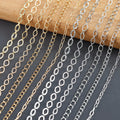 C277 3m/Lot Vintage Style  Metal Copper Link Chain for Women Trendy DIY Necklace Jewelry Making Accessories for Gifts