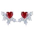 Anster Fashion Fine Jewelry Silver 925 Lab Created Ruby Earring Sets Women Earrings