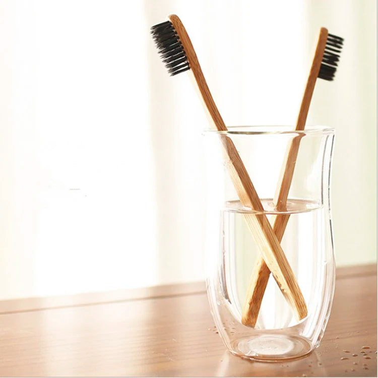 2024 Hot Sell Reusable Bamboo Toothbrush zero Waste 100% Nature Bamboo Products Hotel Travel School Family Use Eco-friendly