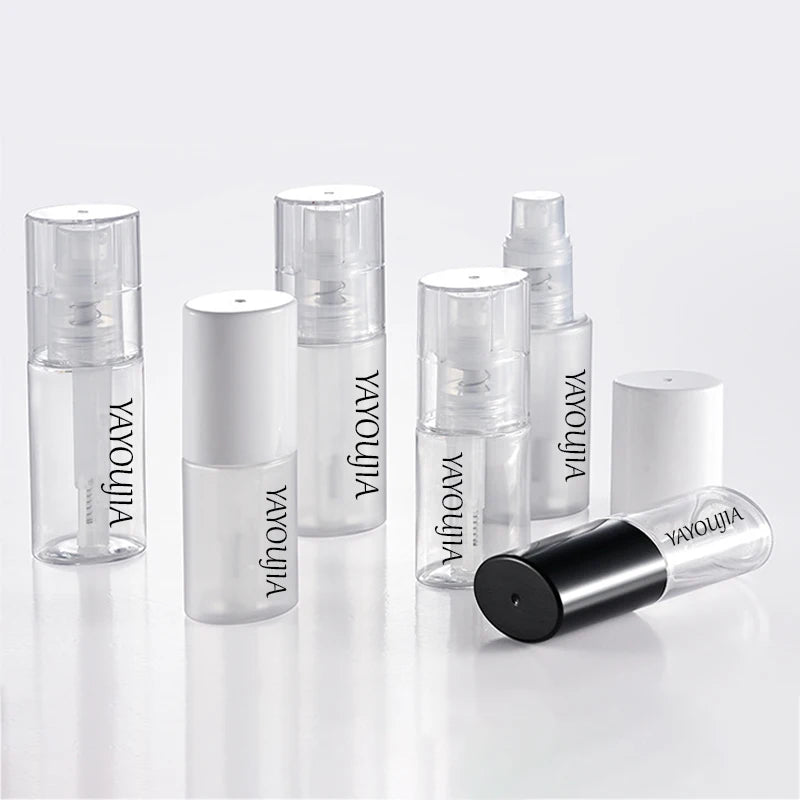 30ML 40ml PET Dry Powder Spray Bottle Screen Printed Logo Oval Pump Sprayer for Hair Face Masks Plastic Loose Powder Bottle