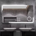 Hot Selling Smart Screen Touch Led Lighted Bath Vanity Mirror Defogging Magnifying Irregular Bath Mirror