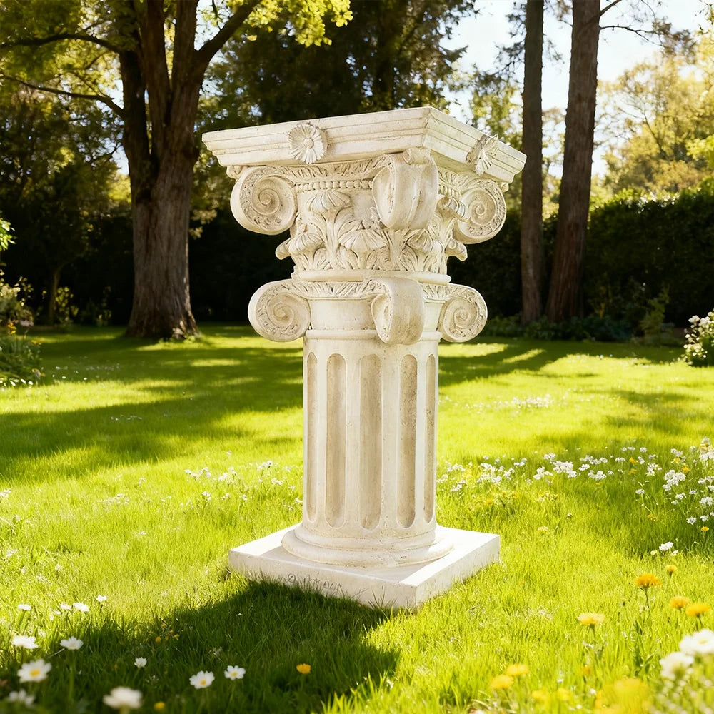 Dropshipping Resin Corinthian Column-Style Flower Bed European Garden Decoration Display Column Hand-Painted