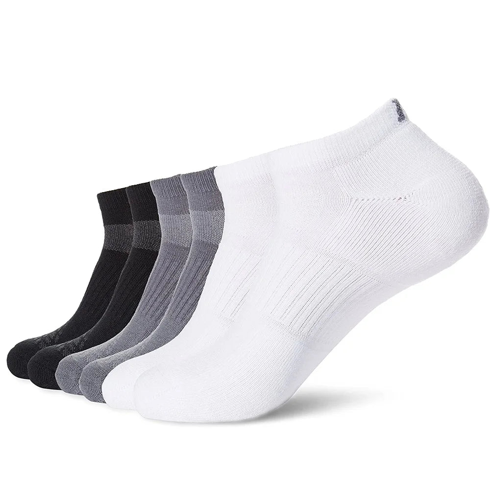 Wholesale Men's Athletic Cushioned Socks-Digital Printing Autumn Knitted Breathable Sporty Sweat-Absorbent No Show Socks Body
