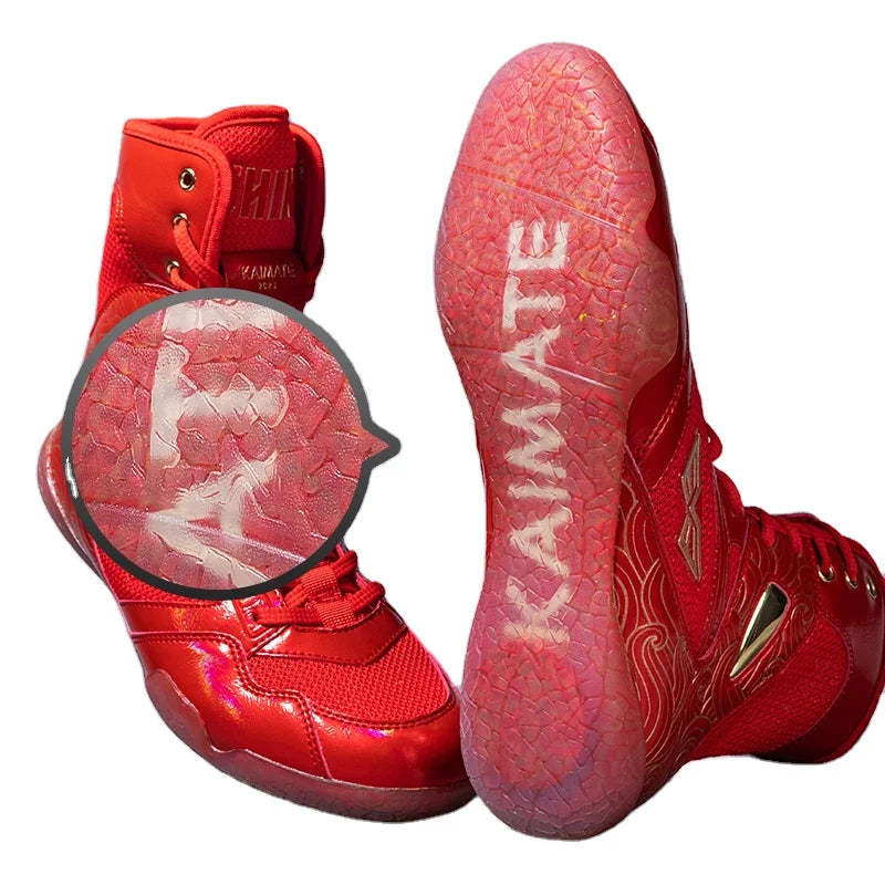 Professional Fitness Bodybuilding Gym Boxing Shoes for Men-Leather Winter/Autumn/Spring/Summer Use
