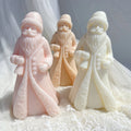 Father Christmas Resin Silicone Mold Plaster Gypsum Mould Cute Santa Claus Candle Mold for Home Decor