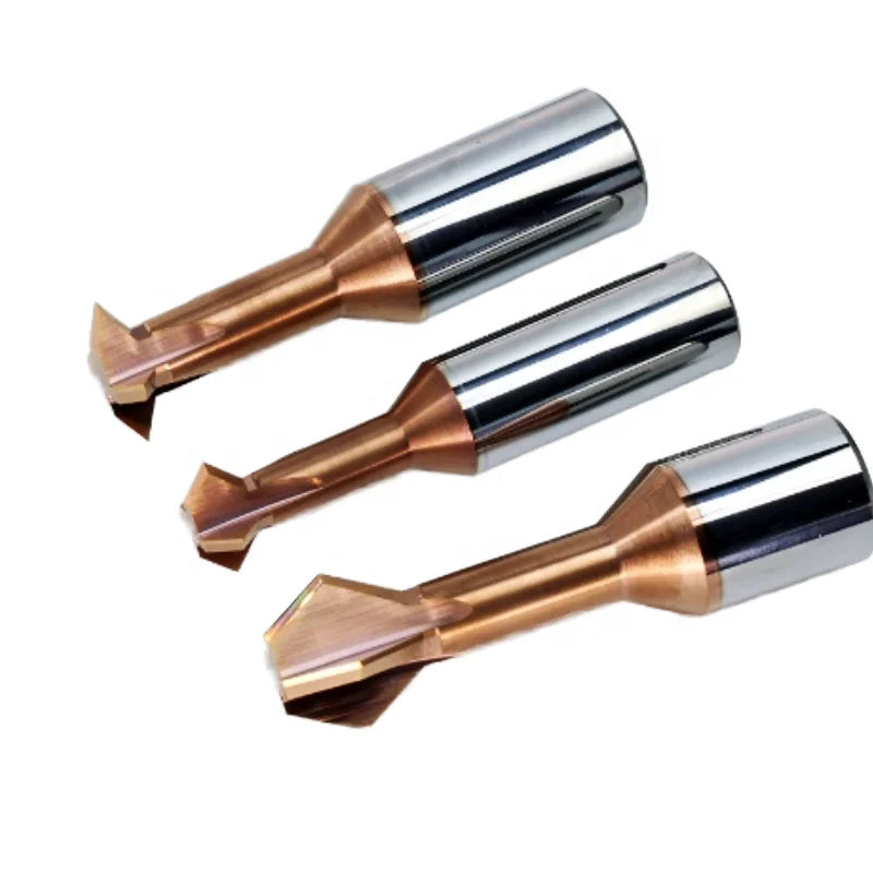 Coated Carbide End Mill Cutter CNC Milling 120 90 60 Degree Chamfering 4 Flutes OEM Deburrer Wood Metal Internal Cutting