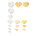 Manufacturers Direct Selling Heart Shape Logo Charm Stainless Steel Heart Pendant