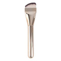 Custom Kabuki Pro Liquid Makeup Brush Silver Fan Style for Face Concealer Makeup Blending Brushes