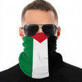 Outdoor Cycling Face Mask Bandana Palestine Flag Design Seamless Polyester Sunscreen Scarf Neck Collar 50x25cm Men's