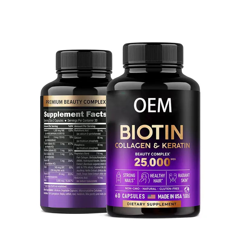 Wholesale Price Private Label Biotin Gummies Biotin Capsules Biotin Tablets for Growth Hair
