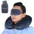 Wholesale Custom Portable U-Shape Inflatable Travel Wrap Pillow Comfortable On-The-Go Relaxation