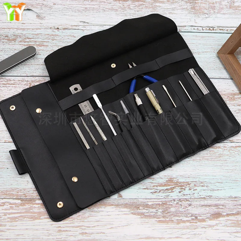 Wholesales PU Leather Leather case  Interchangeable Needle Kit Knitting Needle case  for Sewig