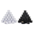 4OZ White Matte Black Seamless Cylinder Design Candle Tins for DIY Gift Metal Scented Making Candles Tin Can Jars