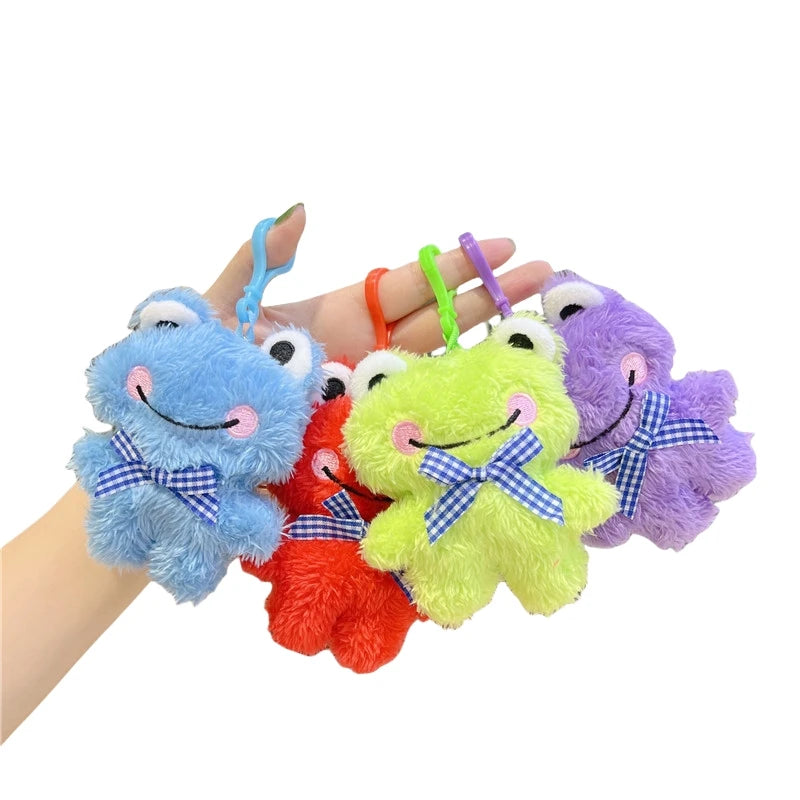 Peluches Plush Animal Toys Big Eye Frog Keychain Stuffed Animals Plush Toys Peluches Al Por Mayor Frog Claw Machine Plush Toys