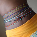 Wholesale African Waist Beads Belly Chain Body Jewelry Bohemian Elastic Colorful Seed Bead Waist Bead for Women BOHEMIA MegaBDM