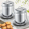 Eco-Friendly Polished 304 Stainless Steel Creative Tea Infuser and Strainer with Spoons for Coffee & Tea Tools