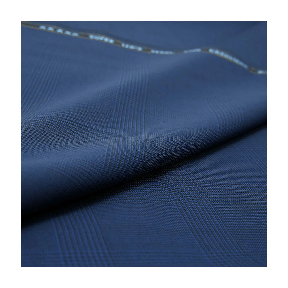 Wholesale RTS 50%W 50%P Worsted Merino Wool Fabric Blend Wool/Polyester Fabric for Men Suits Jackets