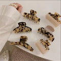 Fashion Tortoiseshell Color INS Wind Stitching Hairpin Double Colors Splicing Hair Claw