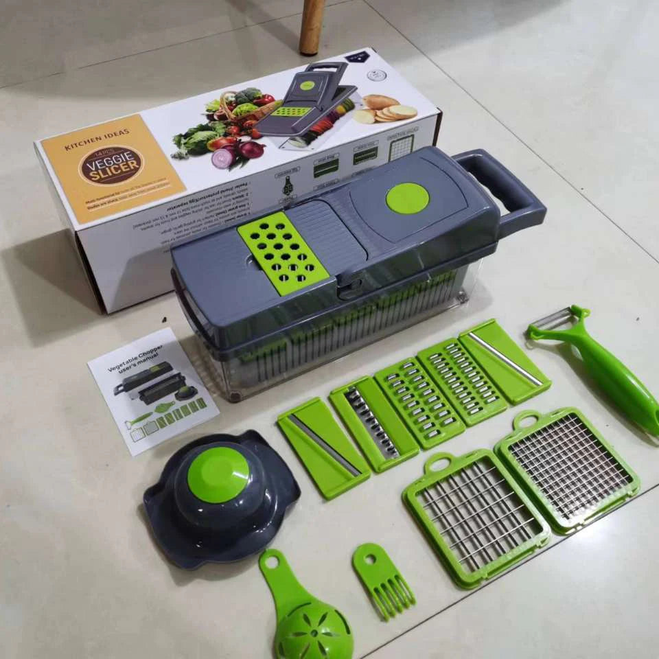 Hand-held Stainless Steel Cheese Grater   Vegetable Chopper Blades Kitchen Tool Multi-Purpose Vegetable Slicer Set