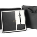 2026 High Quality Waterproof Hardcover Leather Journal Notebook Customize with Name Card and Pen Gift Sets for Men Business