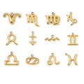 Beimai OEM Retro 12 Star Signs 18K Gold Plated Stainless Steel Pendant Jewelry Accessories for Making Custom Jewelry