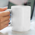 Topjlh Sublimation 11oz White Ceramic Cup Blank Bulk Personalized for Restaurant Party Souvenir and Daily Drinking Use