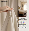 Luxury Classical Hotel Window Curtain Design With Dubai Style Thick and Drapely Linen Curtain Fabric for Room