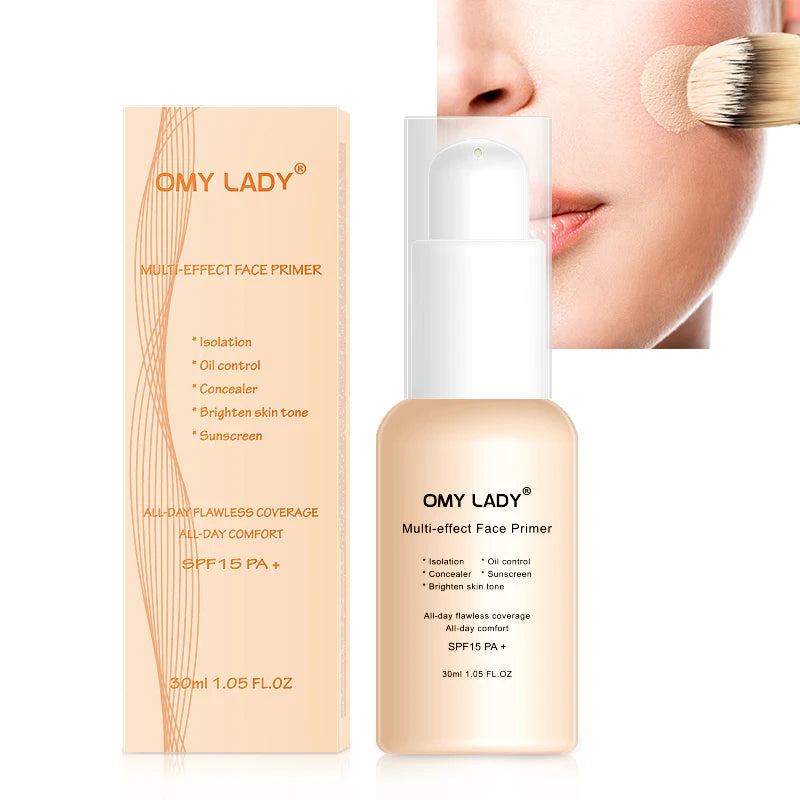 Omy Lady New Arrival Hot Selling Sensitive Skin Friendly Oil Control and Pores Concealing 2 in 1 Makeup Primer