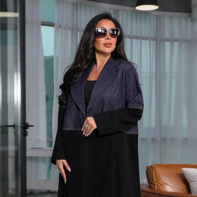 New Model Abaya in Dubai Girdle V-Neck Loose Sleeves Muslim Women Dress Party Abaya