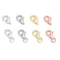 High Quality 925 Sterling Silver Gold Plated Jewelry Finding Lobster Claw Clasp Hook for Bracelet Necklace Making Jewelry MegaBDM