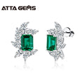 In Stock 2026 Trendy New Years 925 Sliver Hydrothermal Emerald Drop Wedding Earrings for Girls