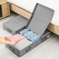 Clothing Storage Box with a Cover on the Bottom of the Bed Foldable Wardrobe for Storing Blankets Toys Fabric Storage Box