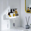 Modern Multifunctional 2-Pack Wall Mounted Shower Organizer No-Drill Suction Cup Bathroom Shampoo Caddy for Hotels
